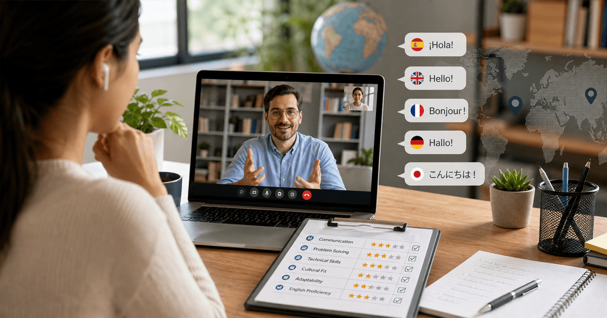 How to Interview a Job Candidate Who Speaks a Different First Language (Fair Questions + Scorecard)